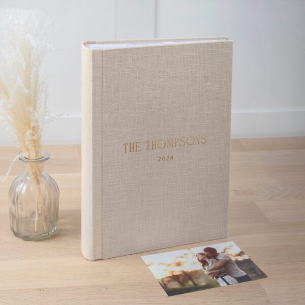 Photo Album with Sleeves for 300 4x6" 10x15cm Photos | Custom Wedding Slip In Photo Album