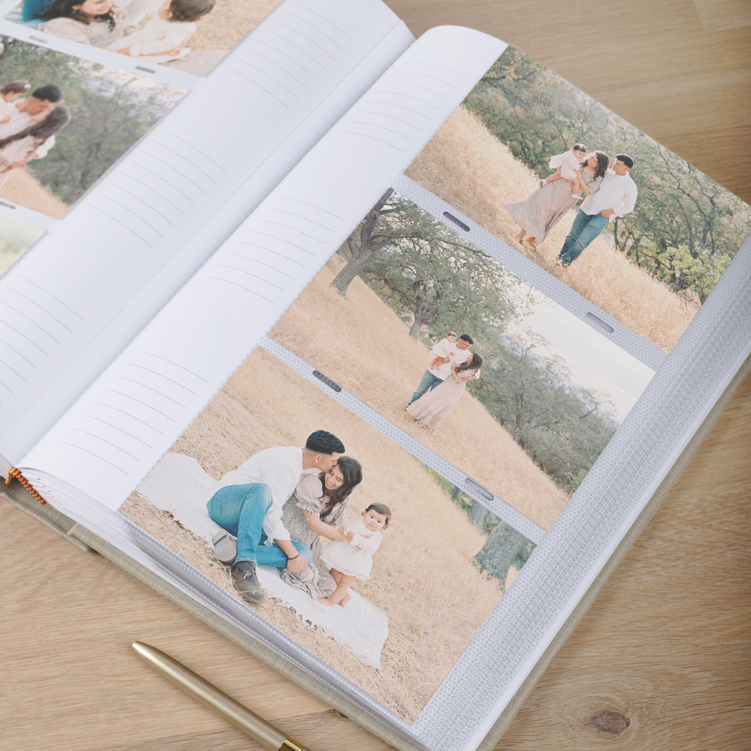 Photo Album with Sleeves for 300 4x6" 10x15cm Photos | Custom Wedding Slip In Photo Album - Image 3