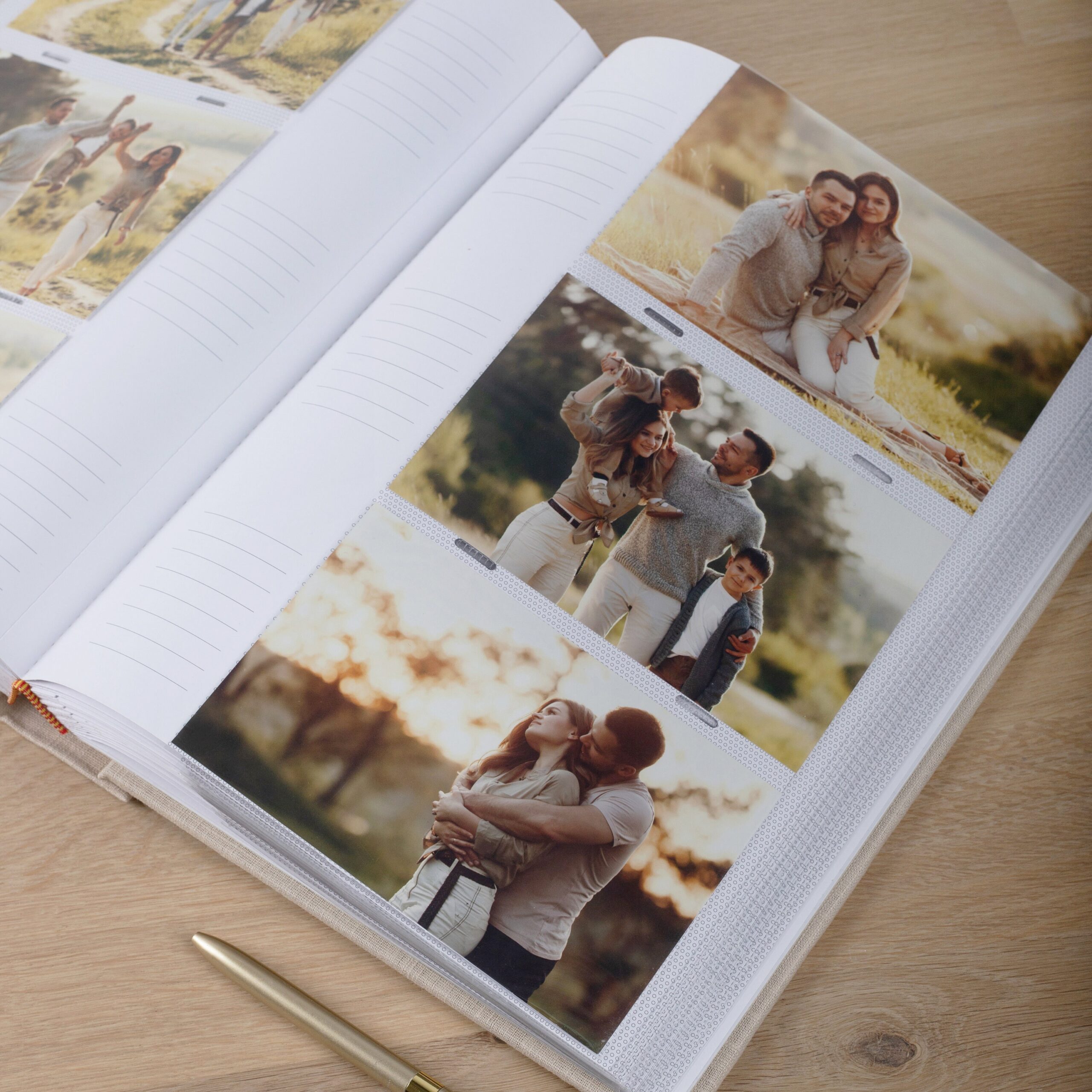 Photo Album with Sleeves for 300 4x6" 10x15cm Photos | Custom Wedding Slip In Photo Album - Image 4