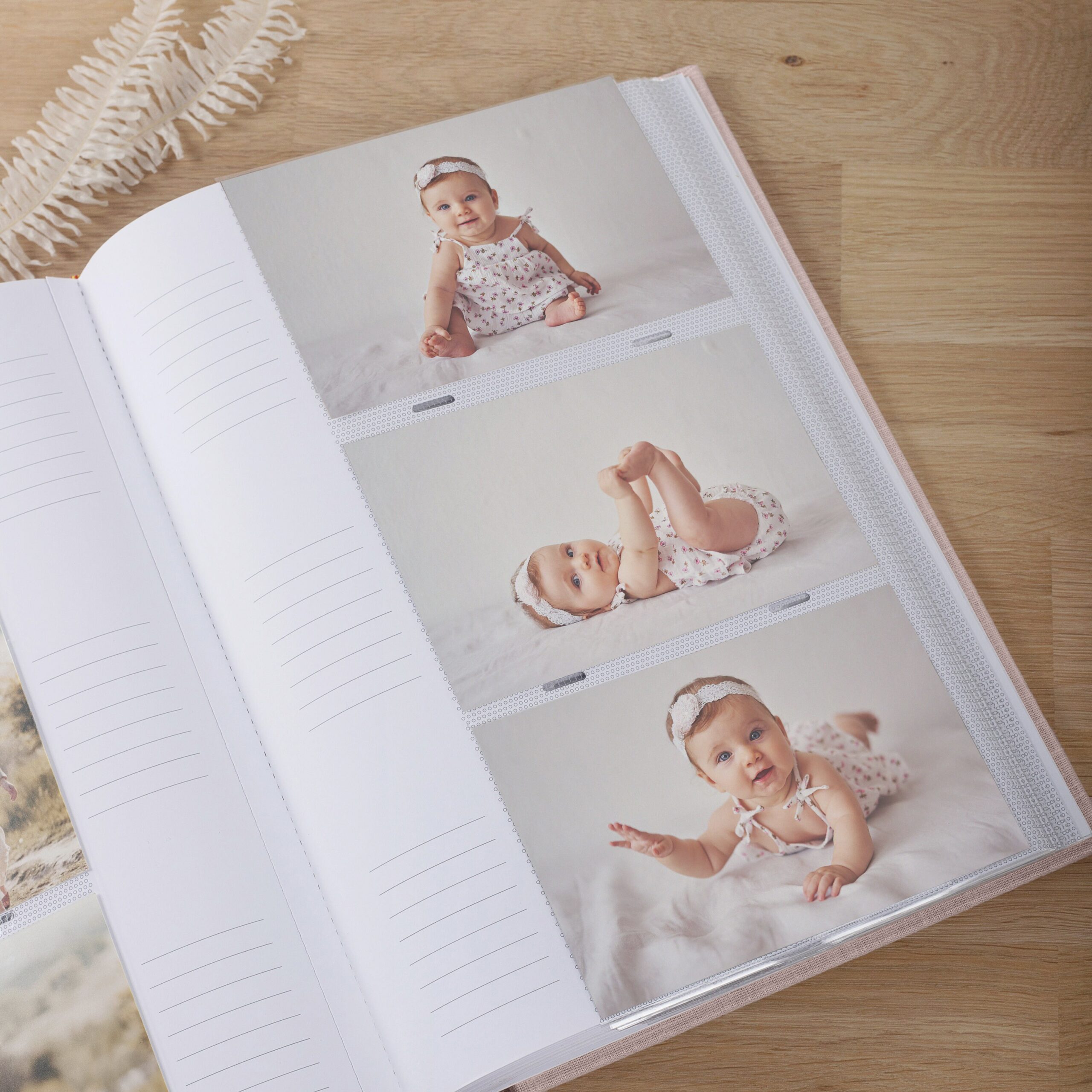 Baby Photo Album with Sleeves for 300 4x6" 10x15cm Photos | Baby Slip In Photo Album #3 - Image 2