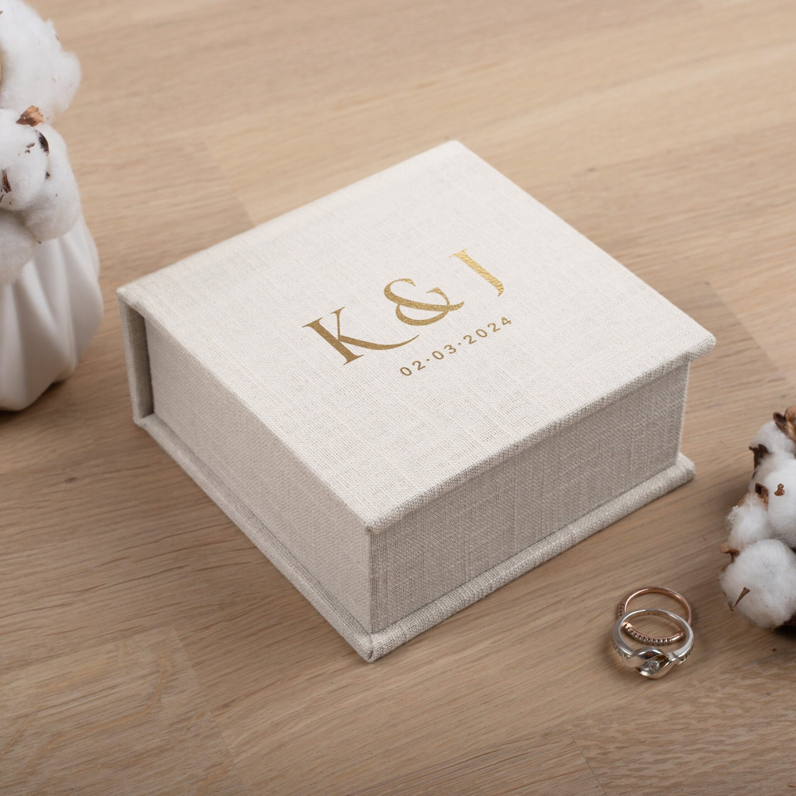 Wedding Ring Box with Removable Ring Bearer Pillow #1