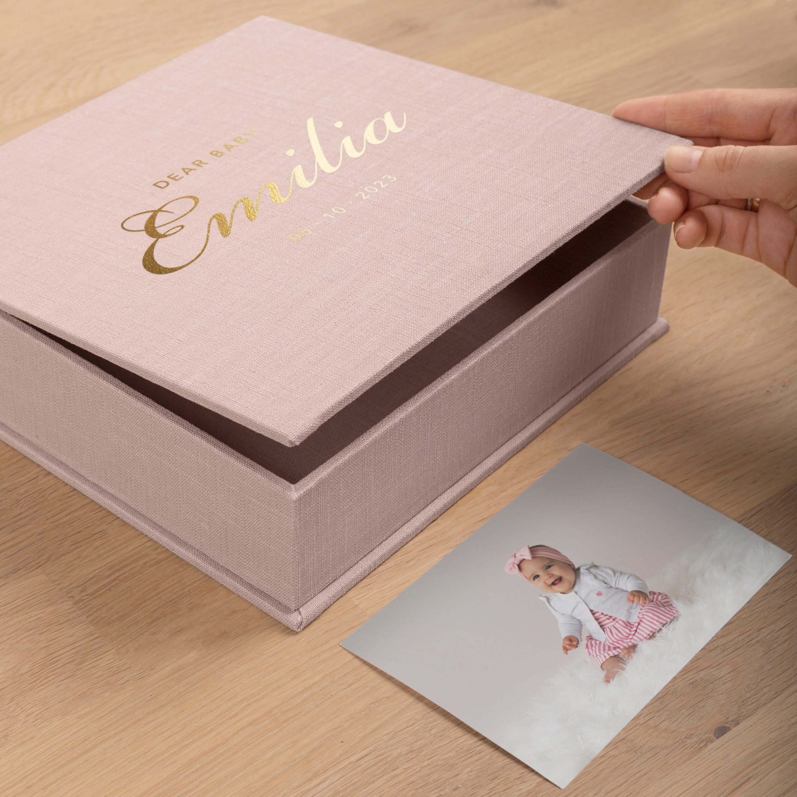 Baby Time Capsule Box | Personalized Baby Keepsake Box #2 - Image 2