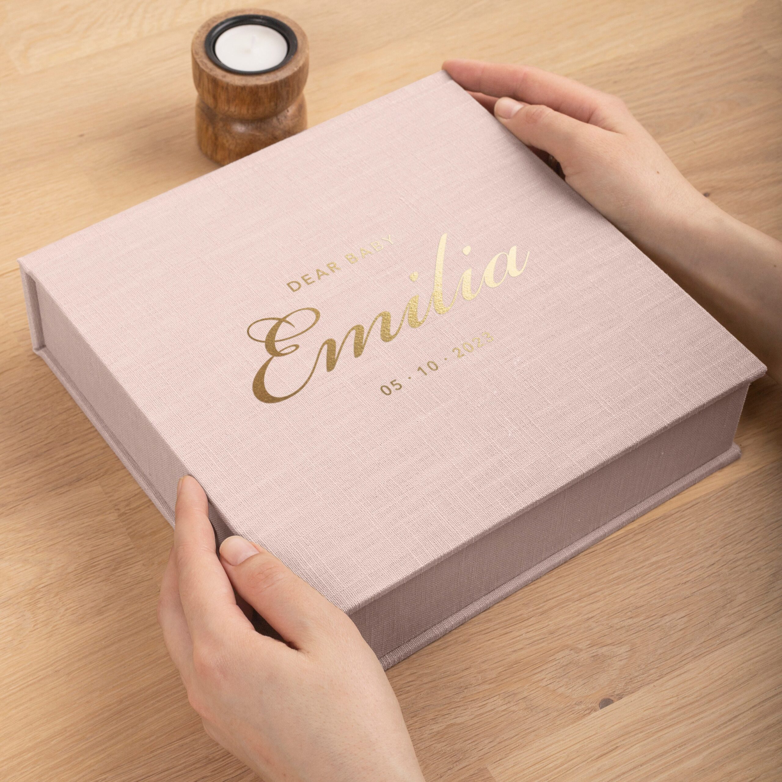 Baby Time Capsule Box | Personalized Baby Keepsake Box #2 - Image 3