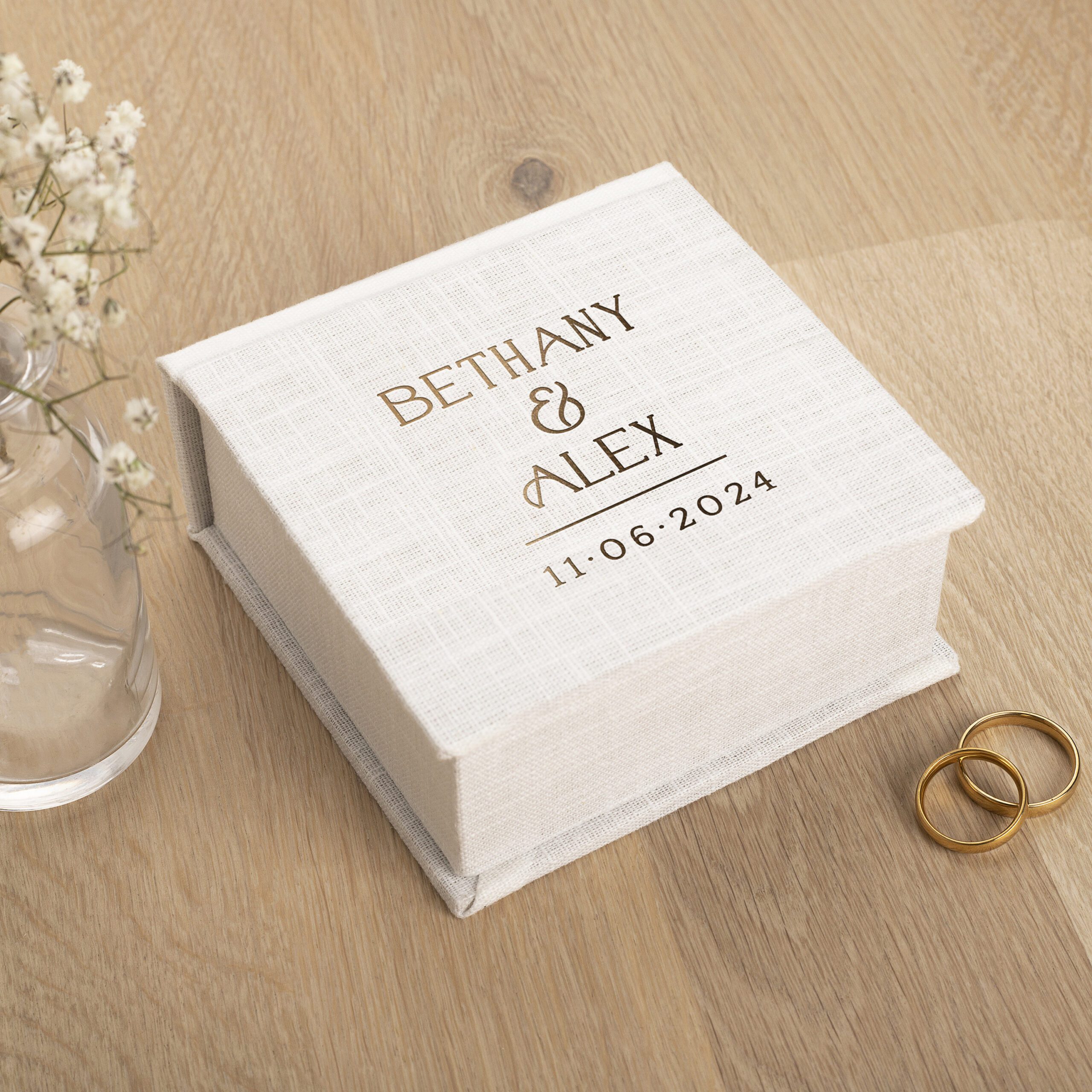 Wedding Ring Box with Removable Ring Bearer Pillow #2
