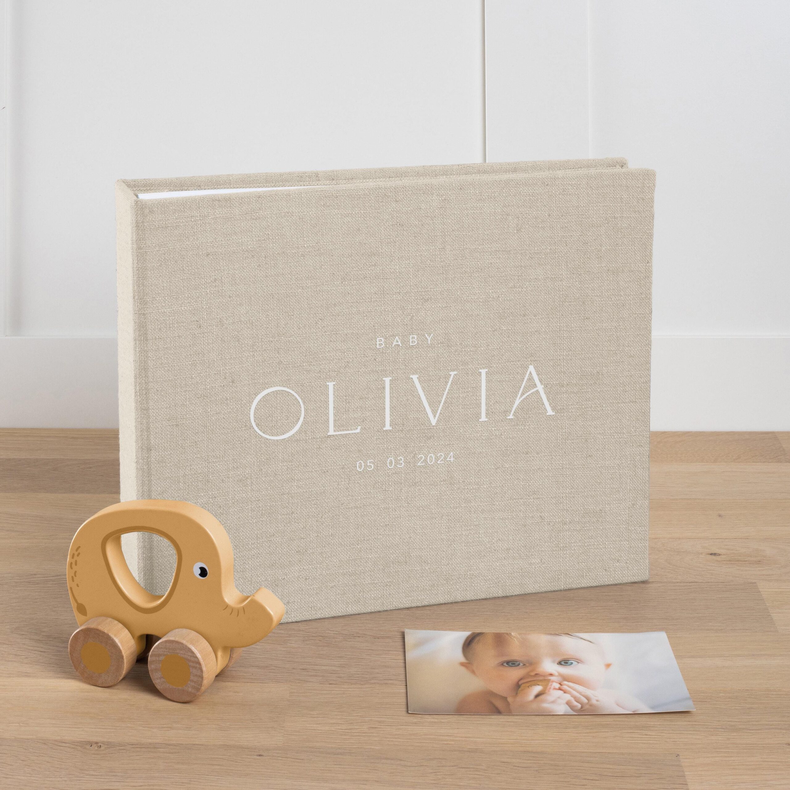 First Years Baby Memory Book | Personalized Baby Photo Album #3 - Image 2