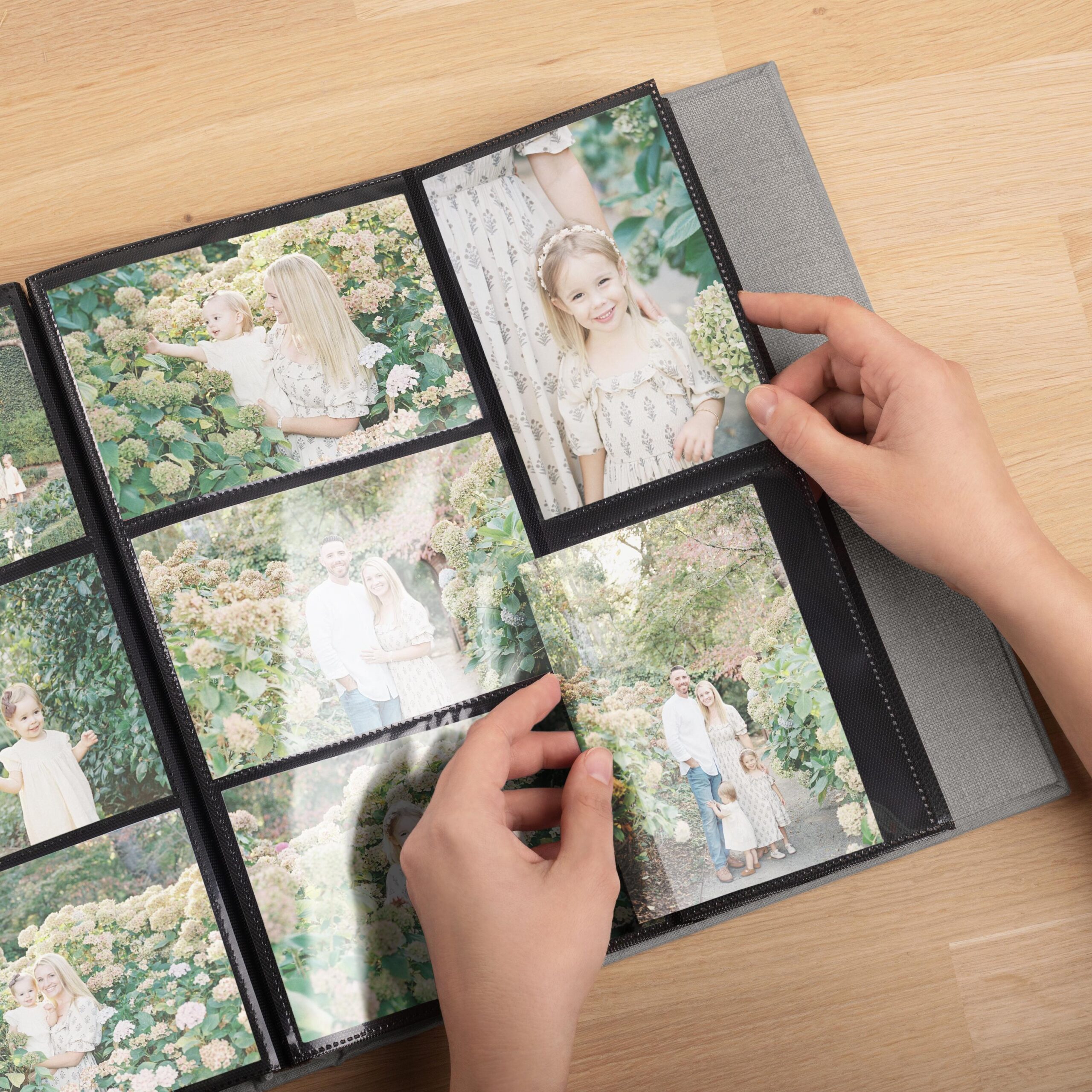 Photo Album with Sleeves for 100-1000 4x6" / 10x15cm Photos | Custom Wedding Slip In Photo Album - Image 3